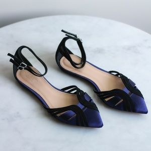 NEW J.Crew Collection Silk Leather Flats
